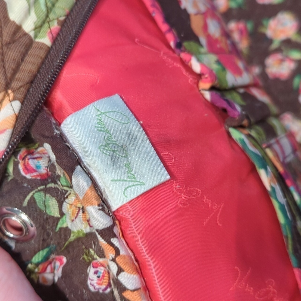 Vera Bradley Floral backpack. Pink and brown floral backpack. - Picture 11 of 11